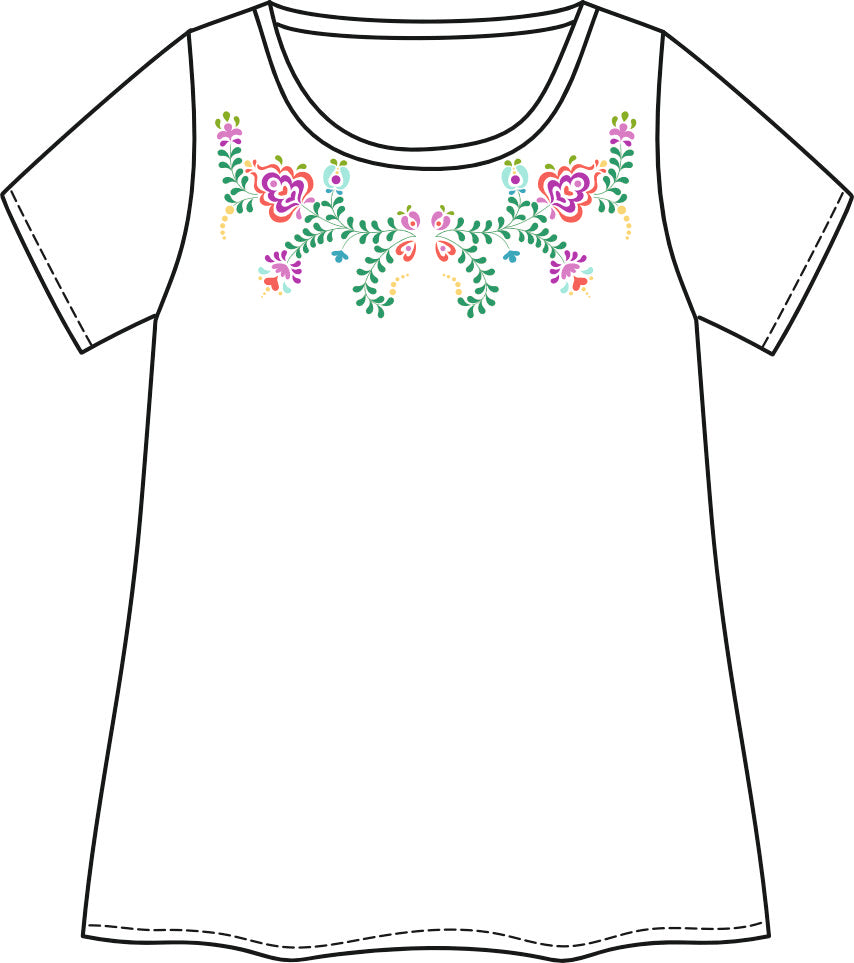Camiseta Bordado Folk