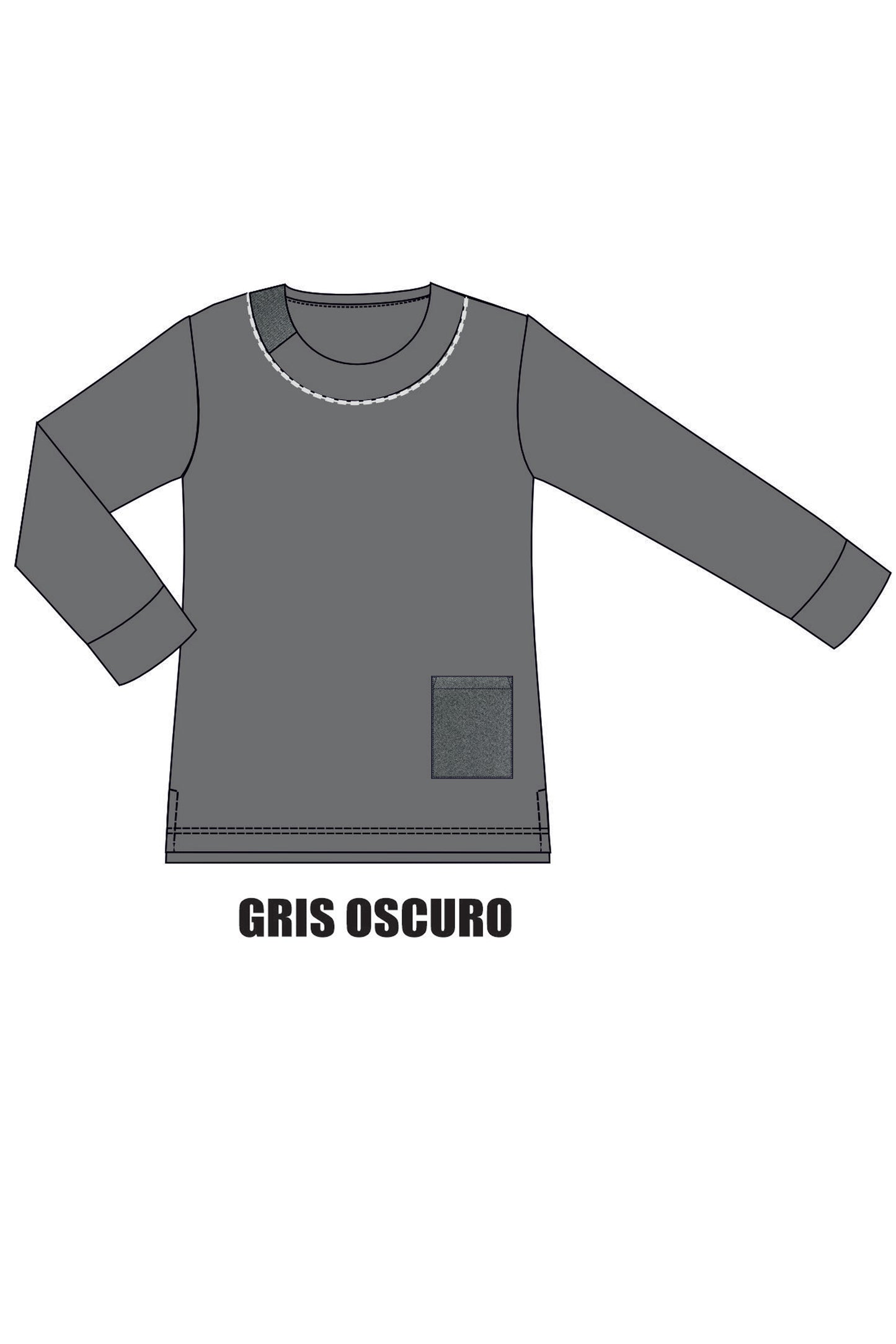 Sudadera confort combi-spiga