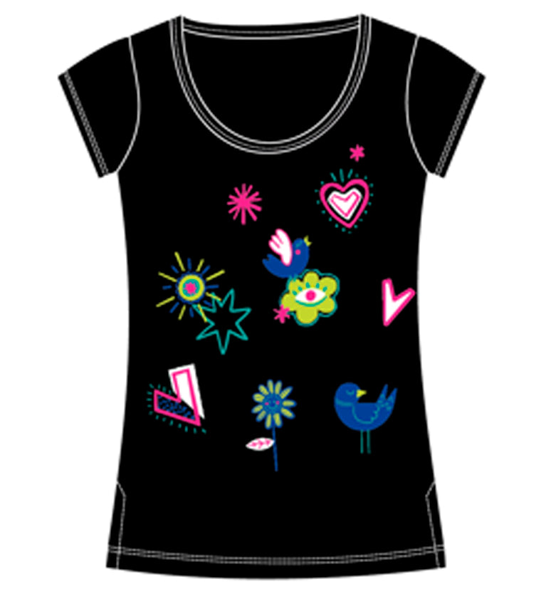 Camiseta Naif verde agua