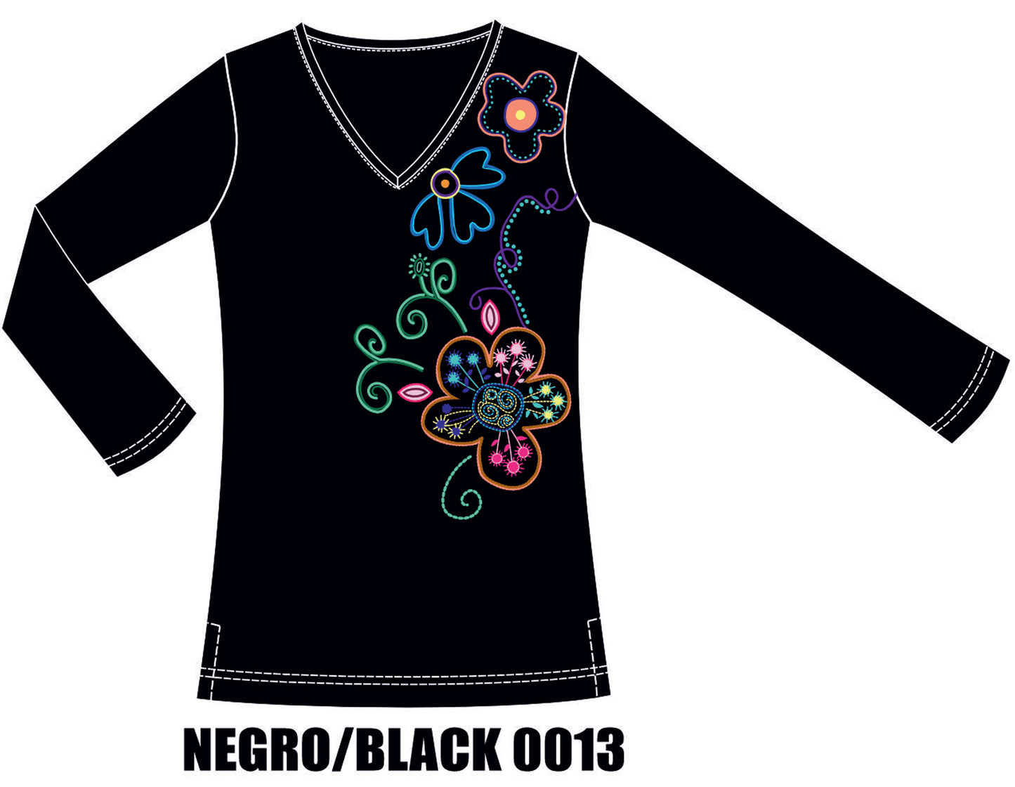 Camiseta flores Naif