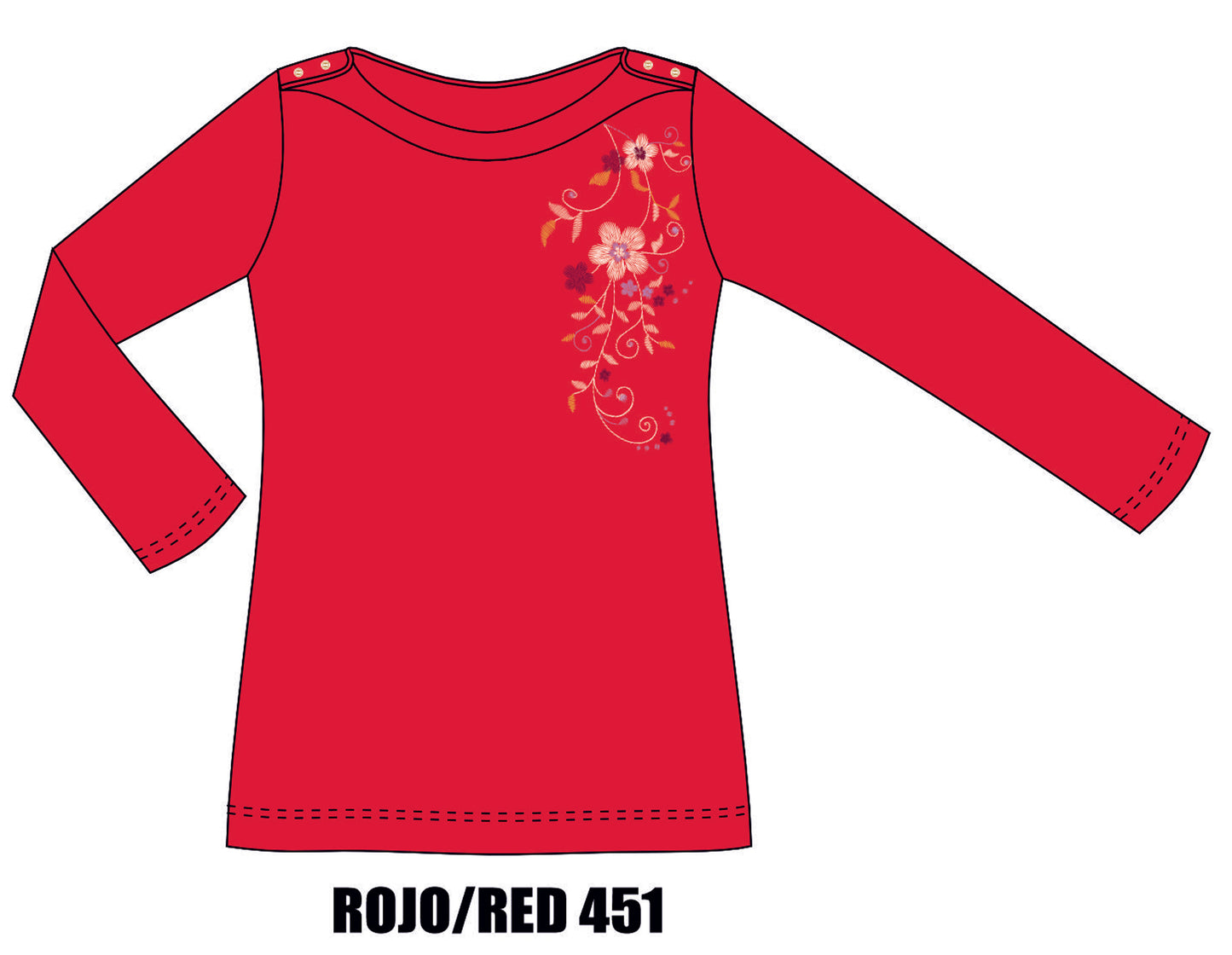 Camiseta romantic flower