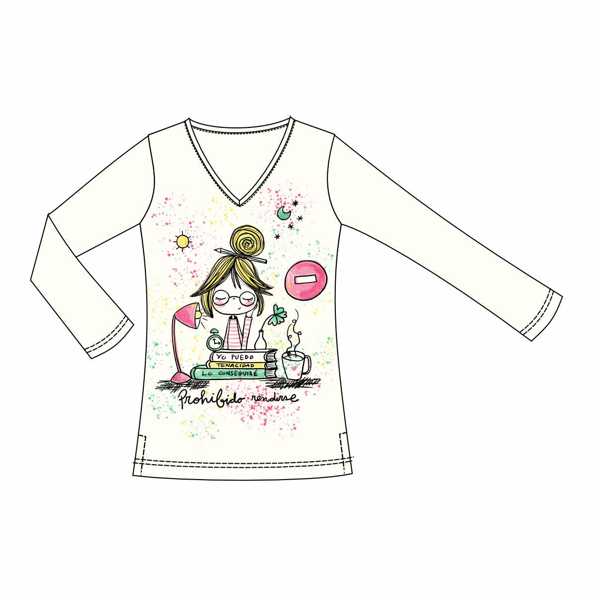 Camiseta Manga Larga PROHIBIDO RENDIRSE