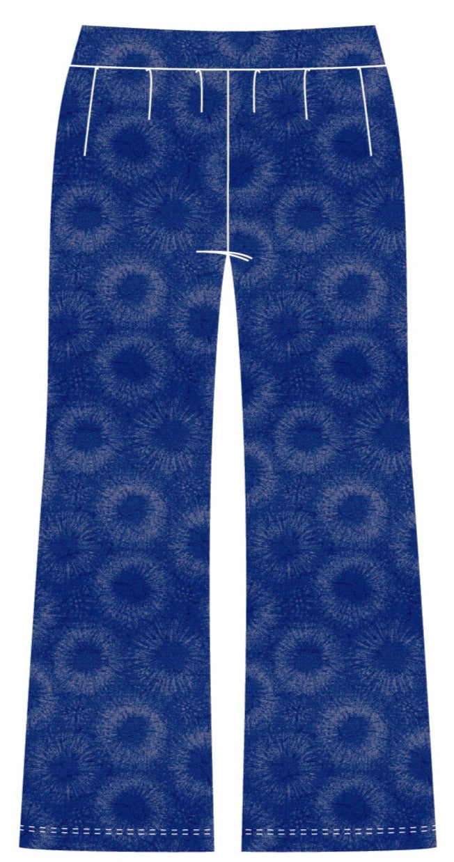 Pantalón recto shibori