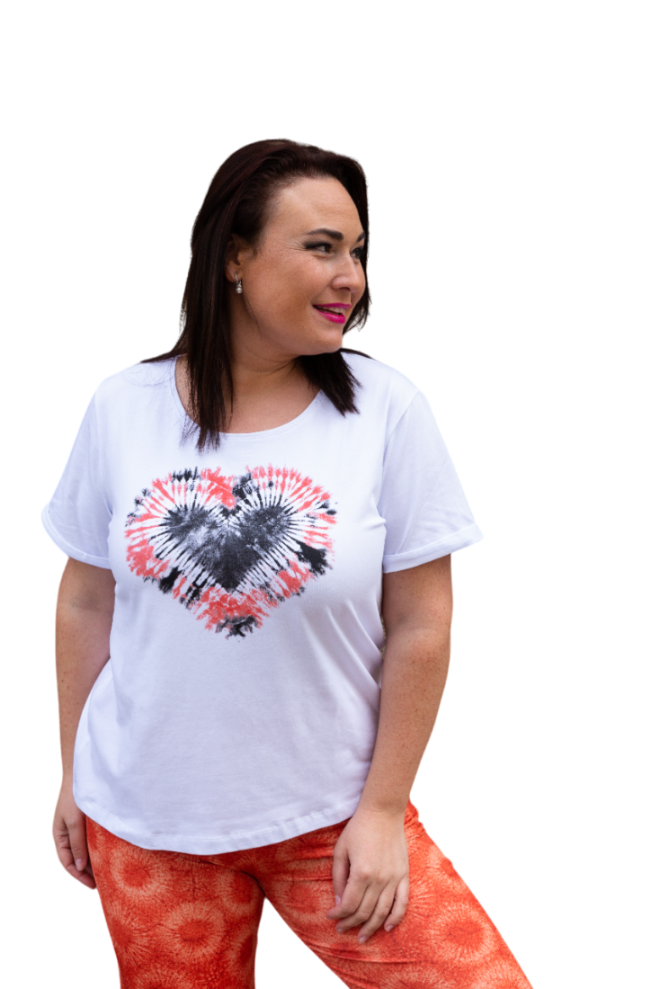 Camiseta amor tie dye