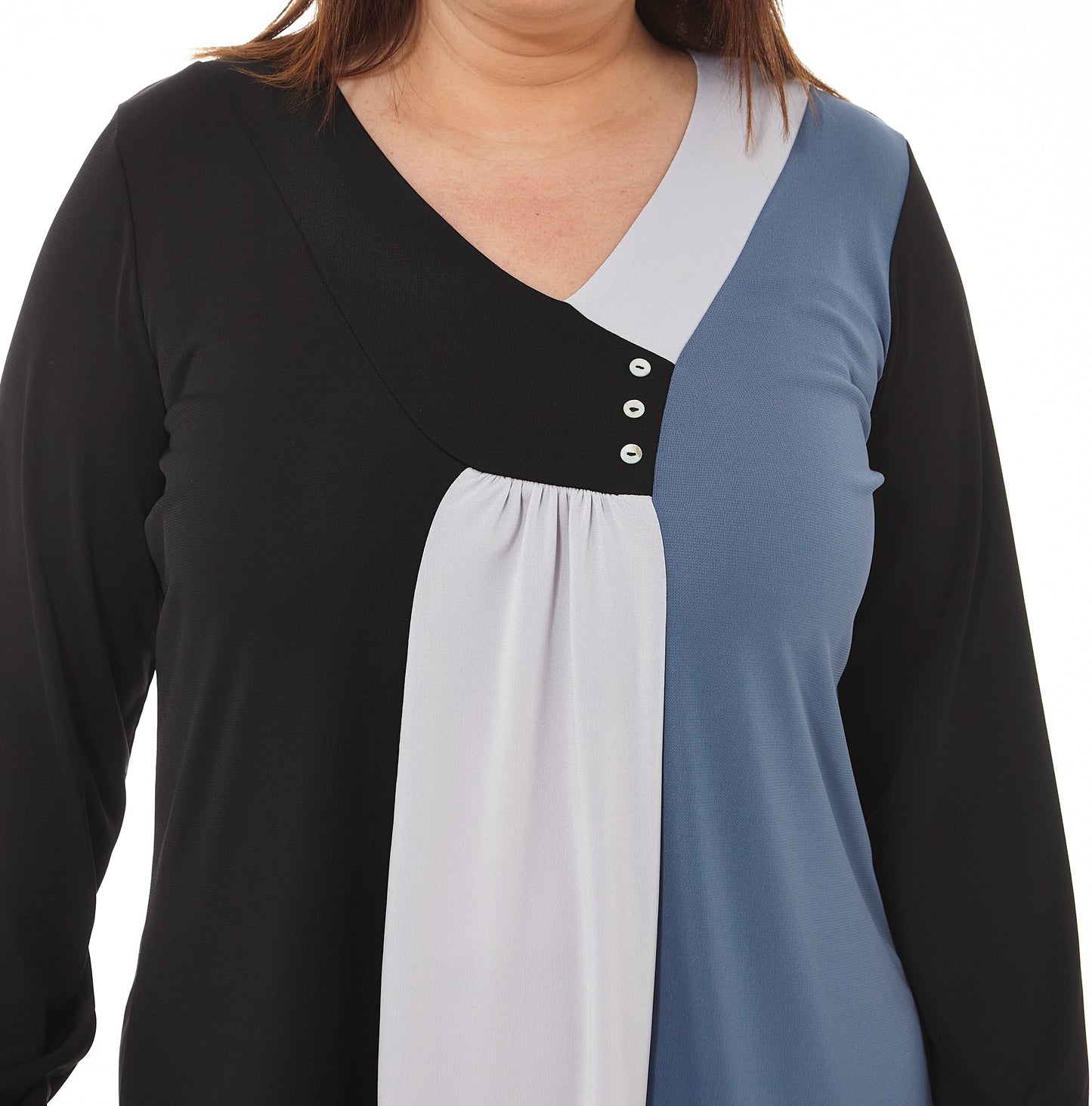 VESTIDO TRICOLOR