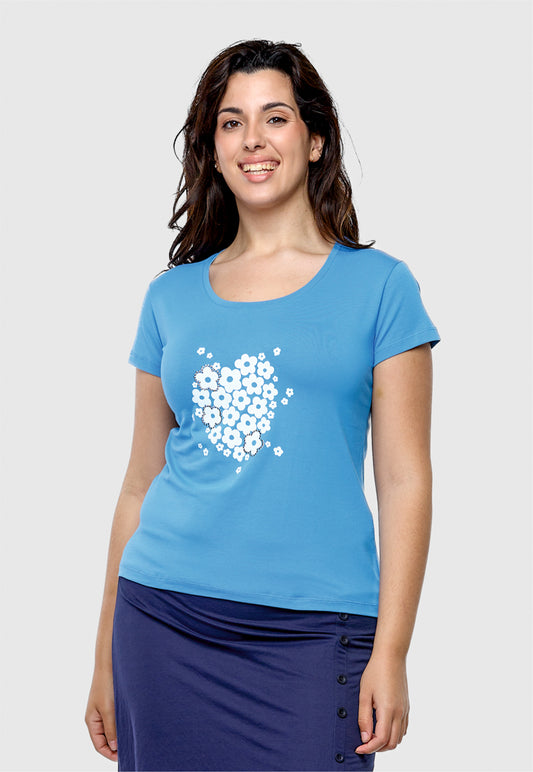 Camiseta Flores Lentejuelas