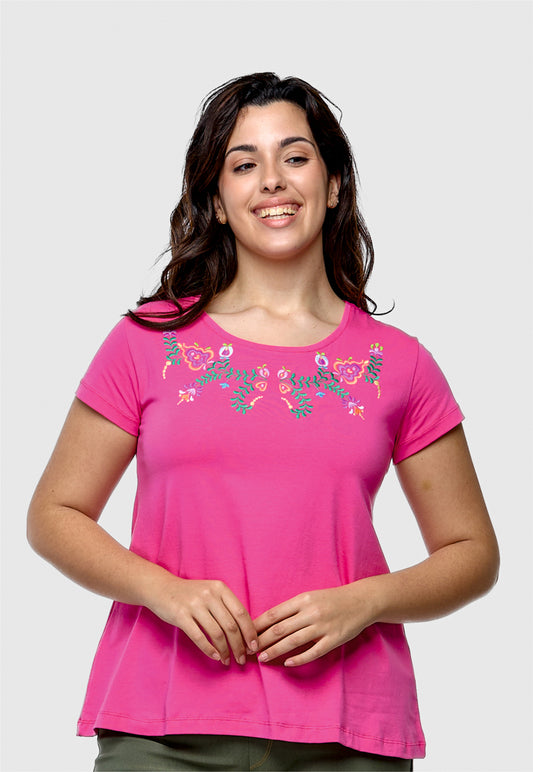 Camiseta Bordado Folk