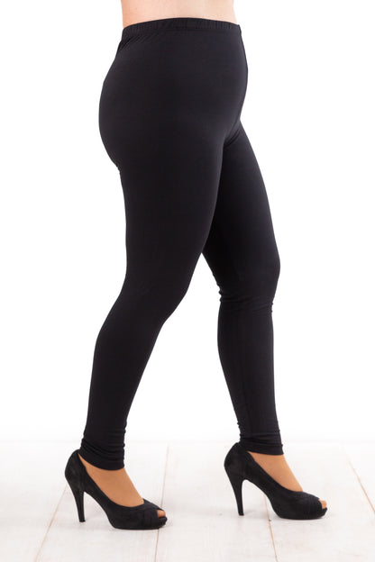 Legging básico liso negro