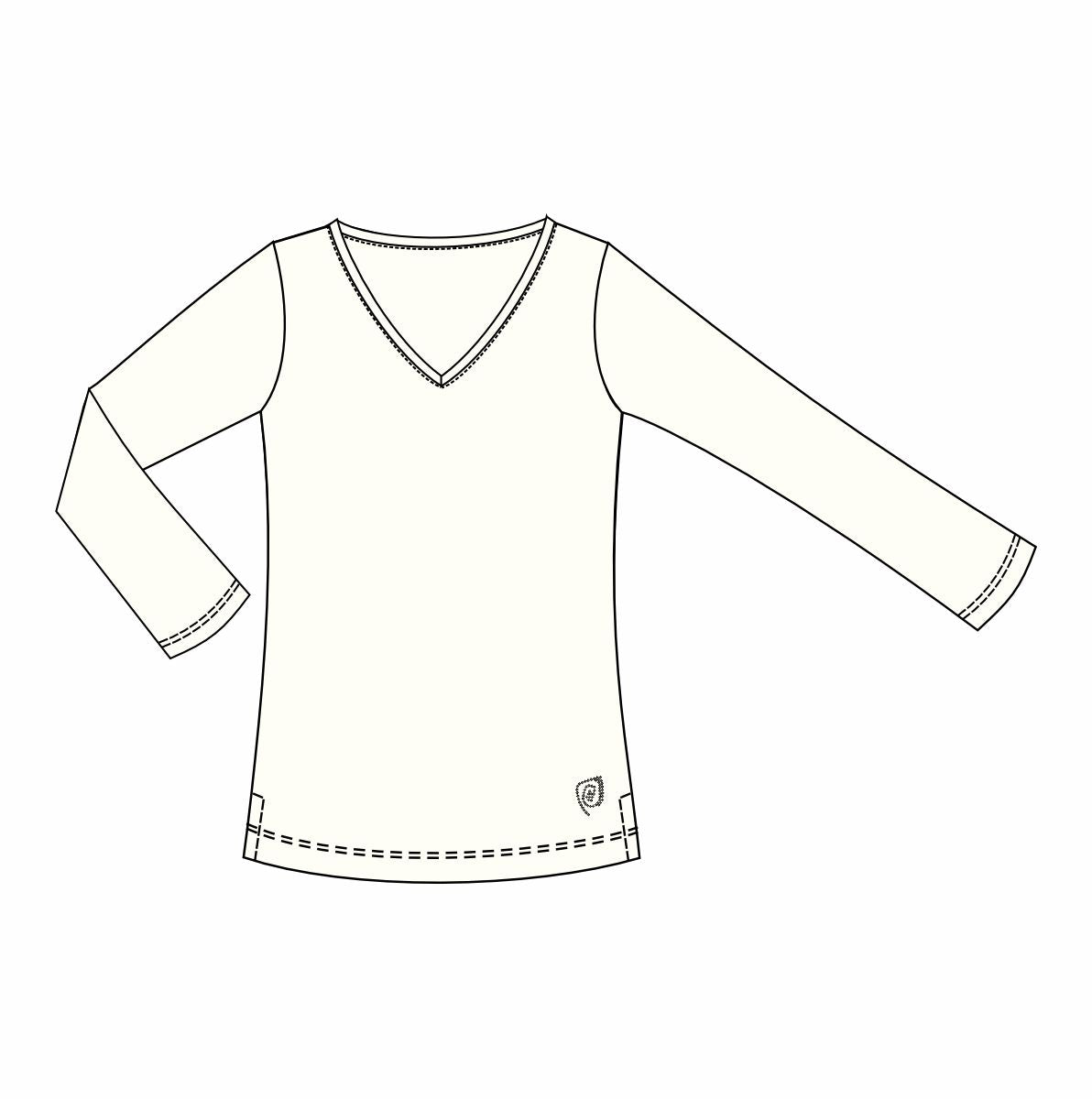 Camiseta básica pico