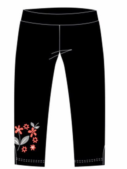 Pantalón pirata siempre hay flores