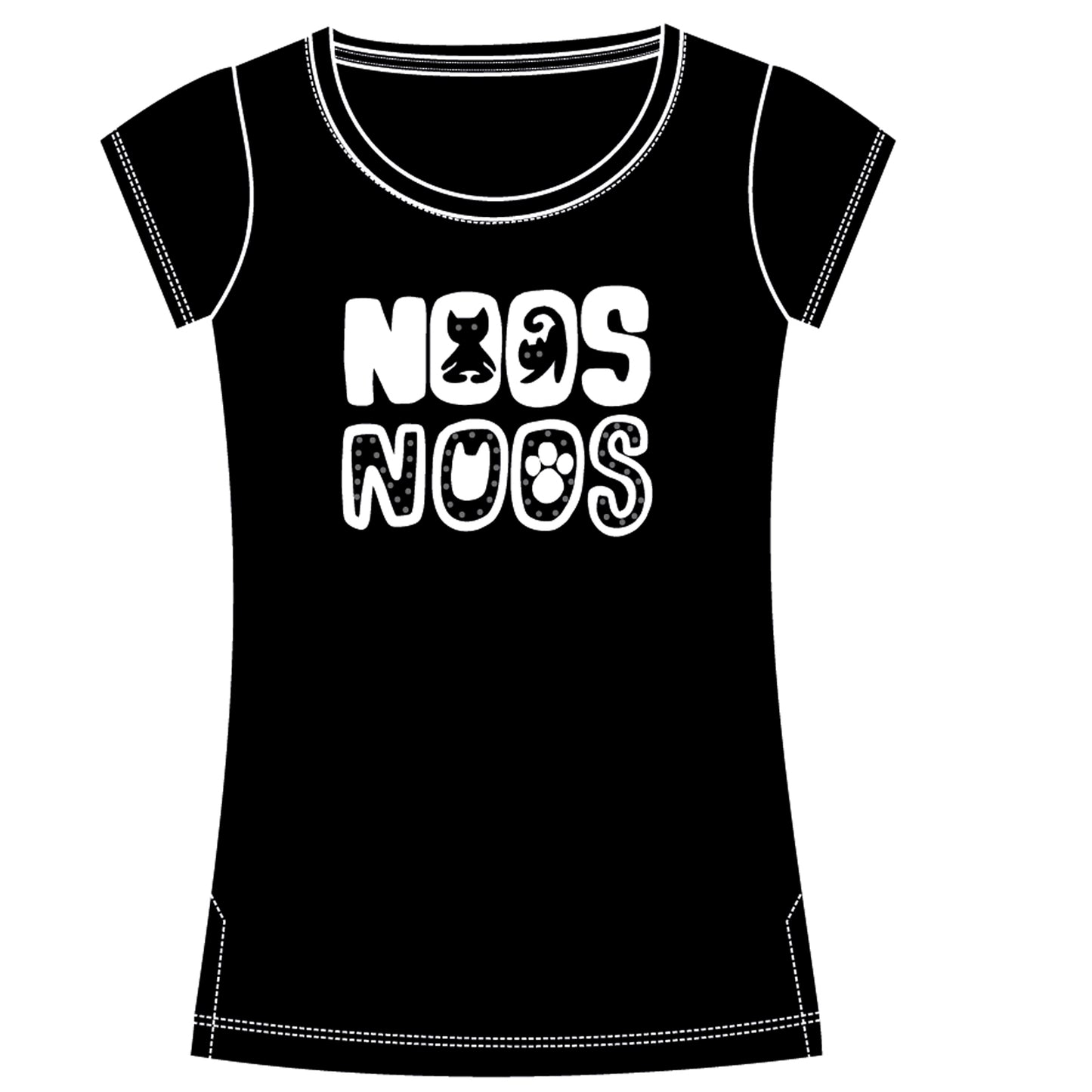 Camiseta Noos gatos