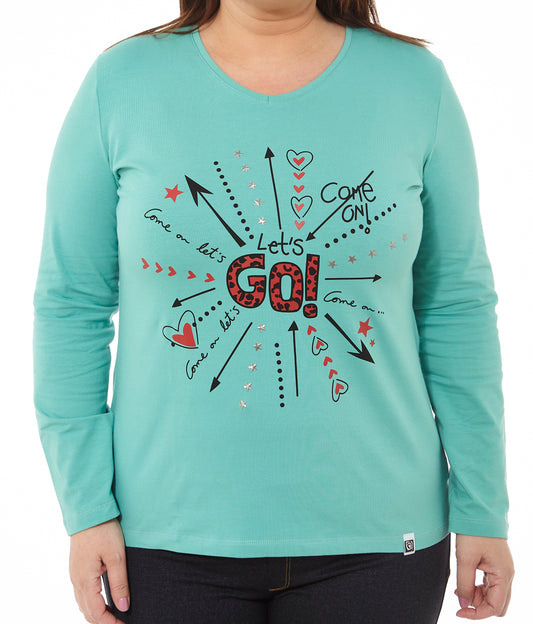 CAMISETA LET`S GO