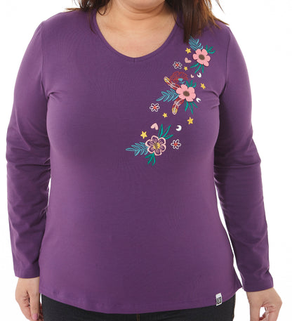 CAMISETA RAMILLETE INDIA