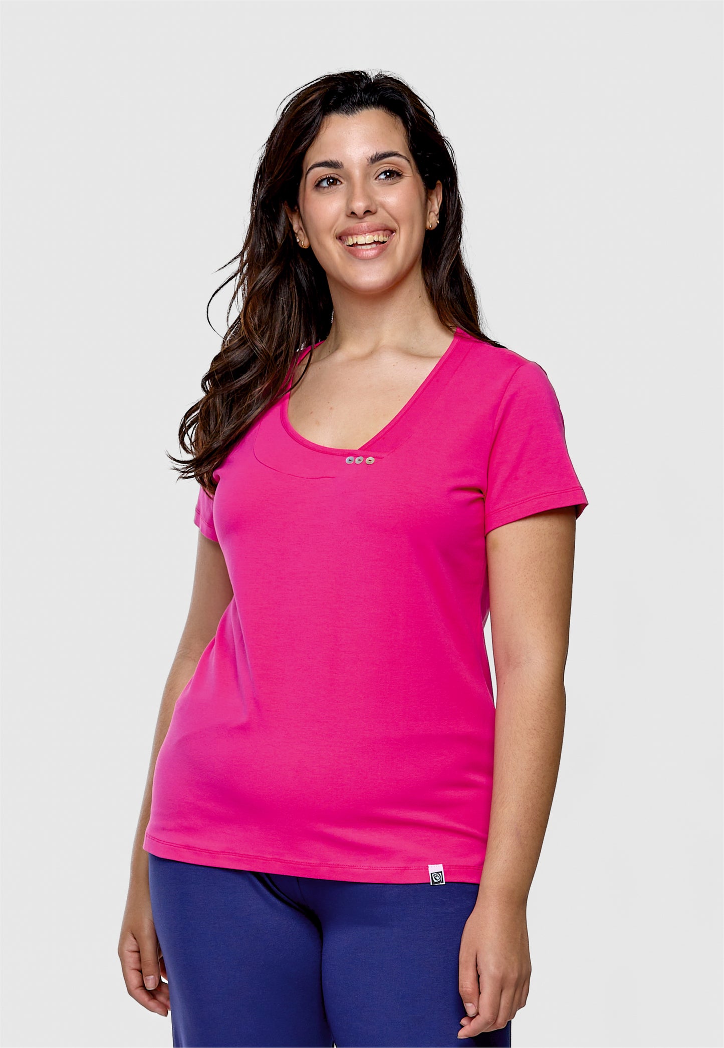 Camiseta Básica Escote Cruzado