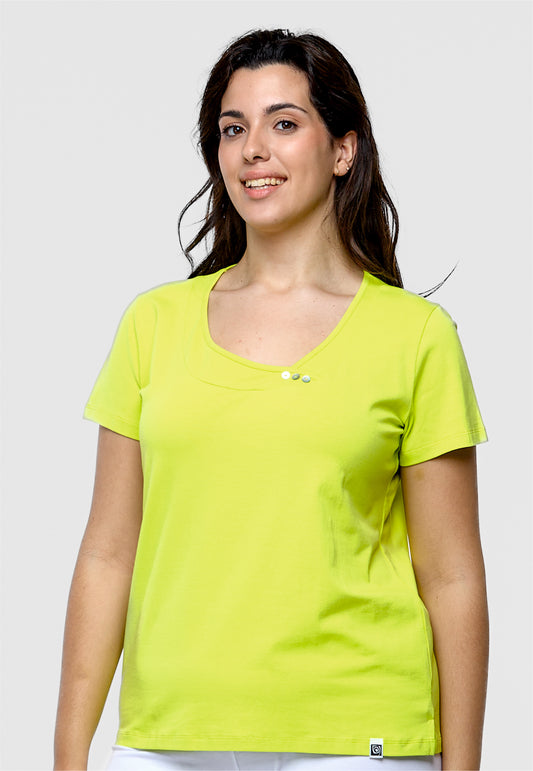Camiseta Básica Escote Cruzado
