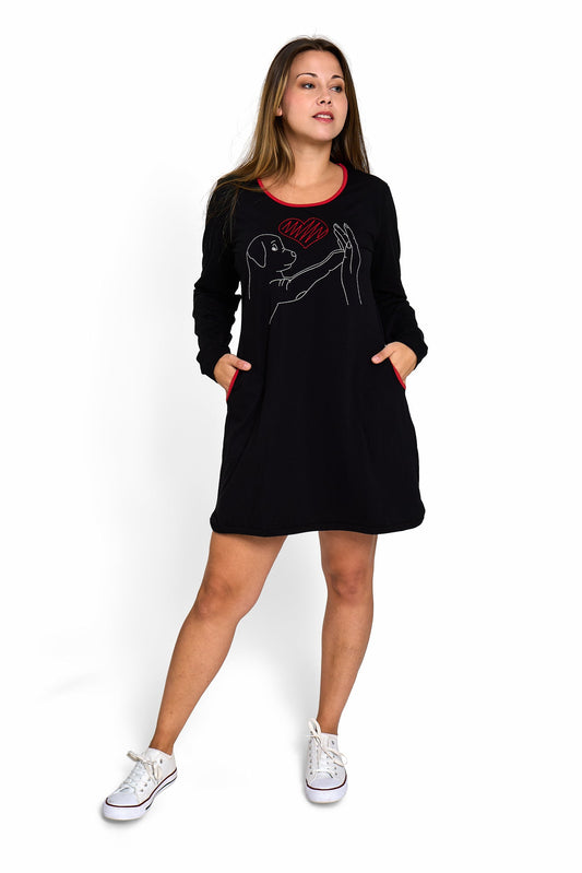 Vestido Corto Manga Larga INCONDICIONAL