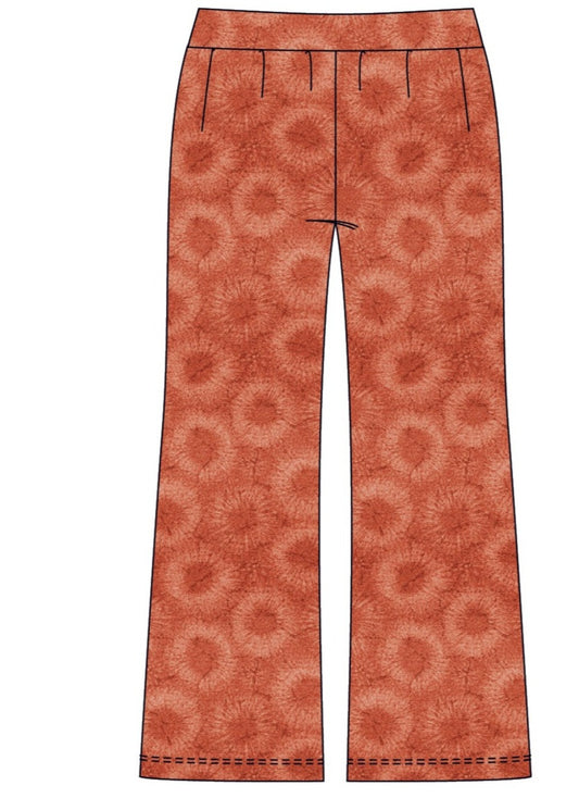 Pantalón recto shibori